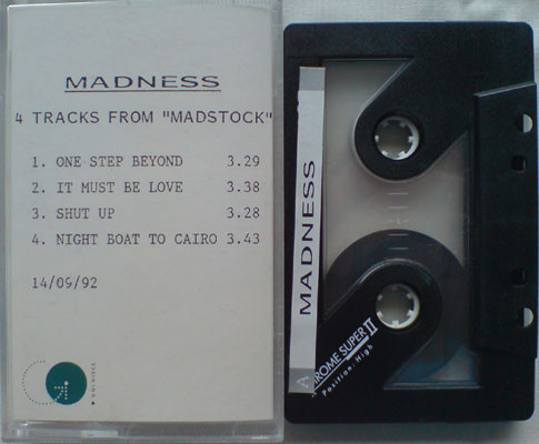 Madness – 4 Tracks From “Madstock” (Cass, S/Sided, Smplr, UK)