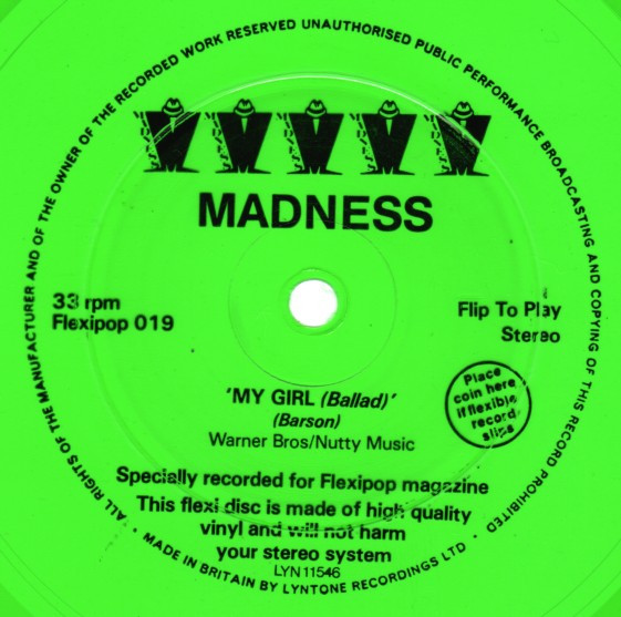 Madness – My Girl (Ballad) (Flexi, 7″, S/Sided, Gre, UK)