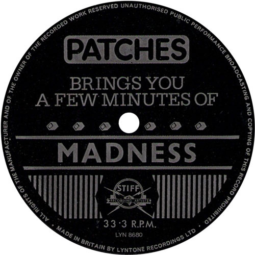 Madness – Patches Brings You A Few Minutes Of Madness (Flexi, 7″, S/Sided, UK)