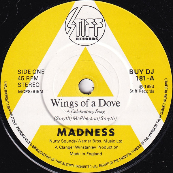 Madness – Wings Of A Dove (7″, Single, Promo, UK)