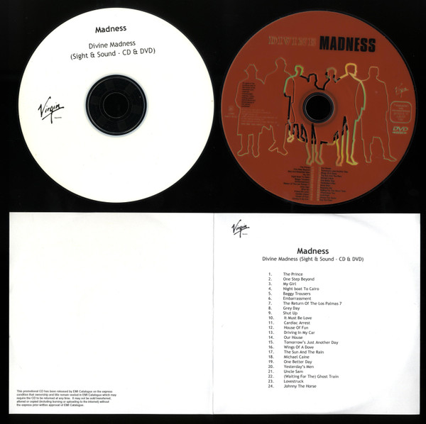 Madness – Divine Madness (CDr, Comp, Promo + DVD-V, Album, UK)